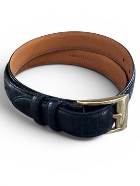 Lauren Ralph Lauren woman’s croc print leather belt size medium
